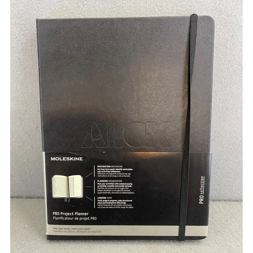 Moleskine Project Planner Undated Black Hard  PRO 7.5 x 10